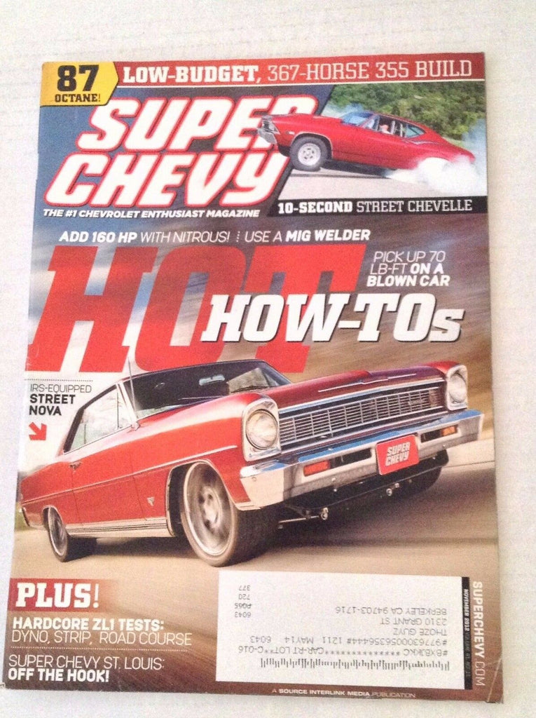 Super Chevy Magazine MIG Welder Hardcord ZL1 Tests November 2012 030417NONRH
