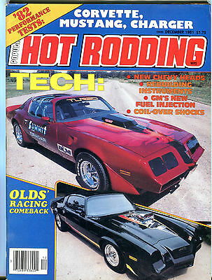 Popular Hot Rodding Magazine December 1981 Corvette Mustang VGEX 061716jhe