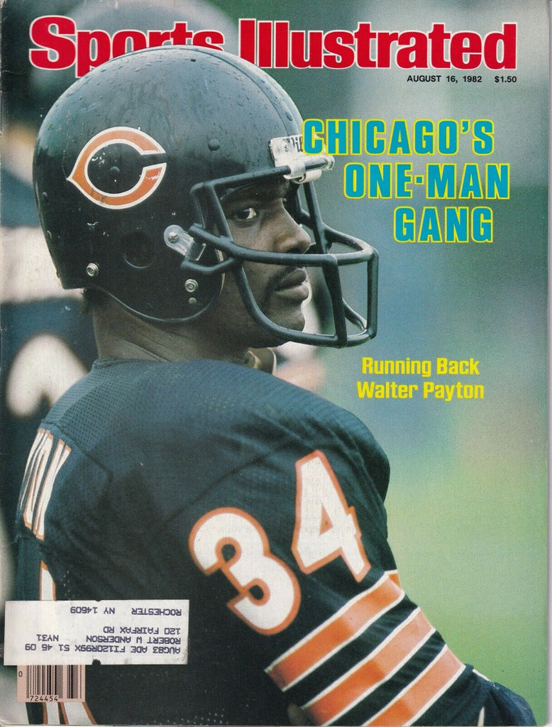 Sports Illustrated Magazine Walter Payton Chicago August 16, 1982 040819nonr