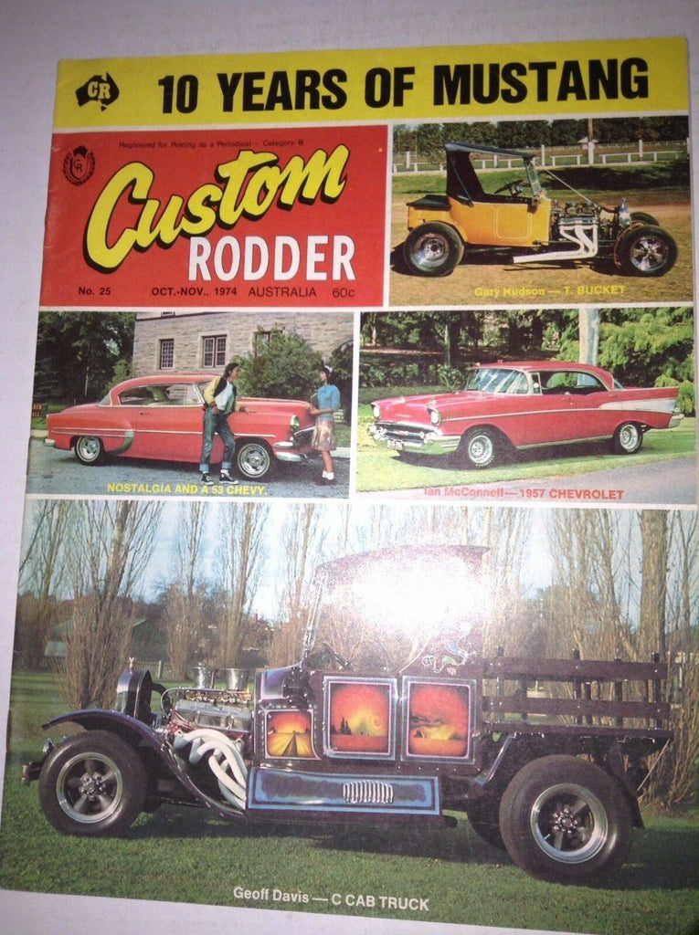 Custom Rodder Magazine 10 Years Of Mustang October/November 1974 041917nonrh2