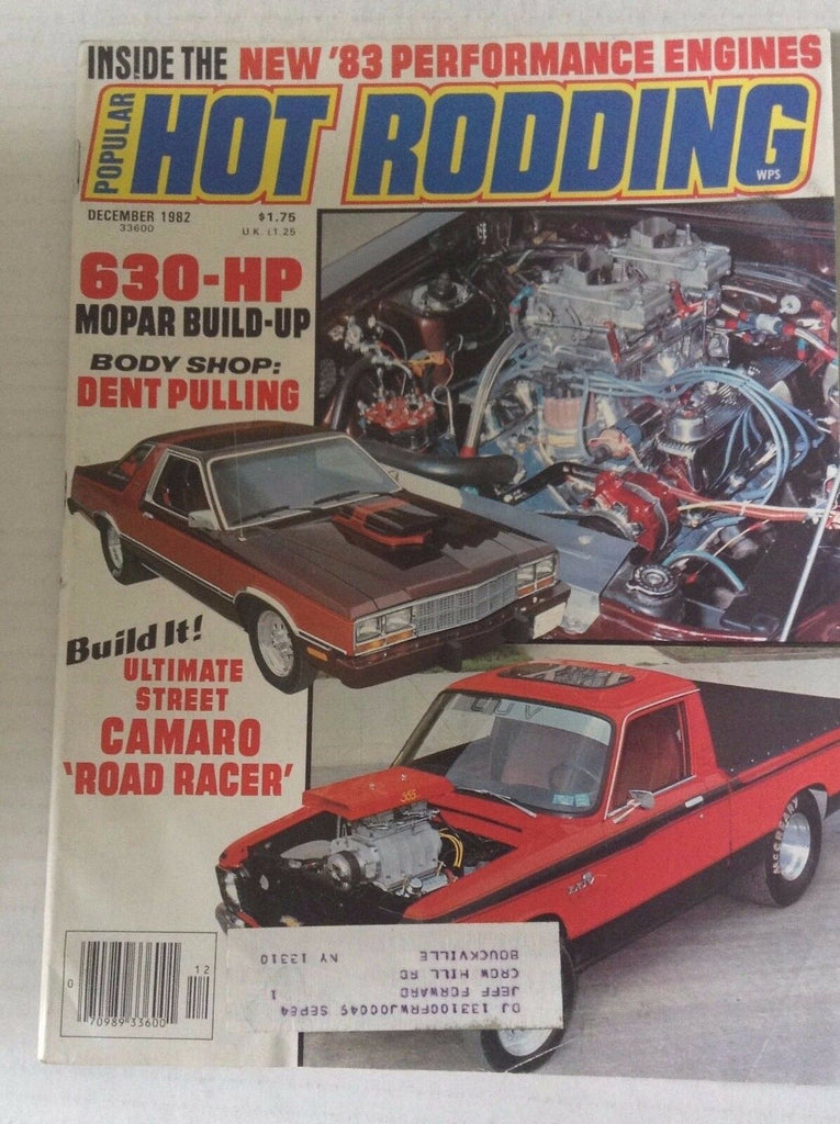 Popular Hot Rodding Magazine Mopar Build-Up Dents December 1982 042617nonrh