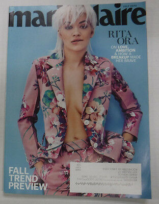 Marie Claire Magazine Rita Ora Fall Trend Preview July 2015 082015R