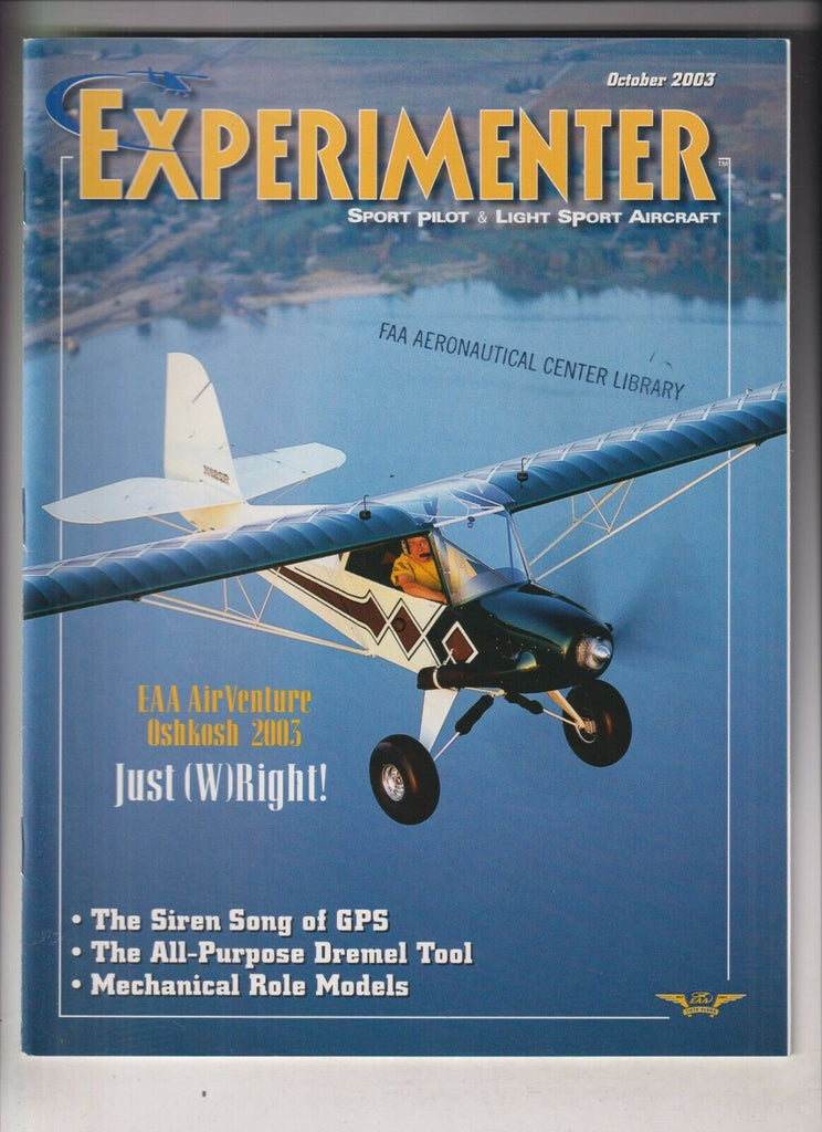 Experimenter Aviation Mag EAA AirVenture Oshkosh October 2003 040420nonrh