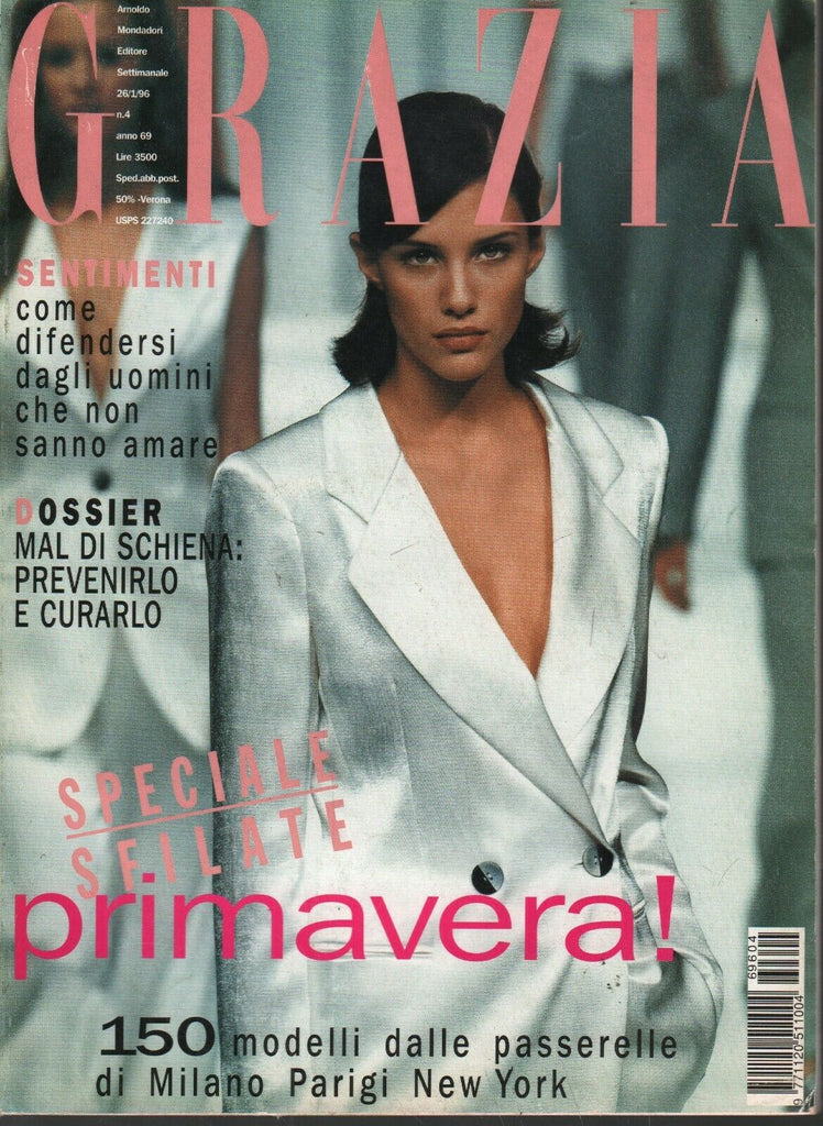 Grazia Italian Fashion Magazine January 26 1996 Dana Douglas 101420ame