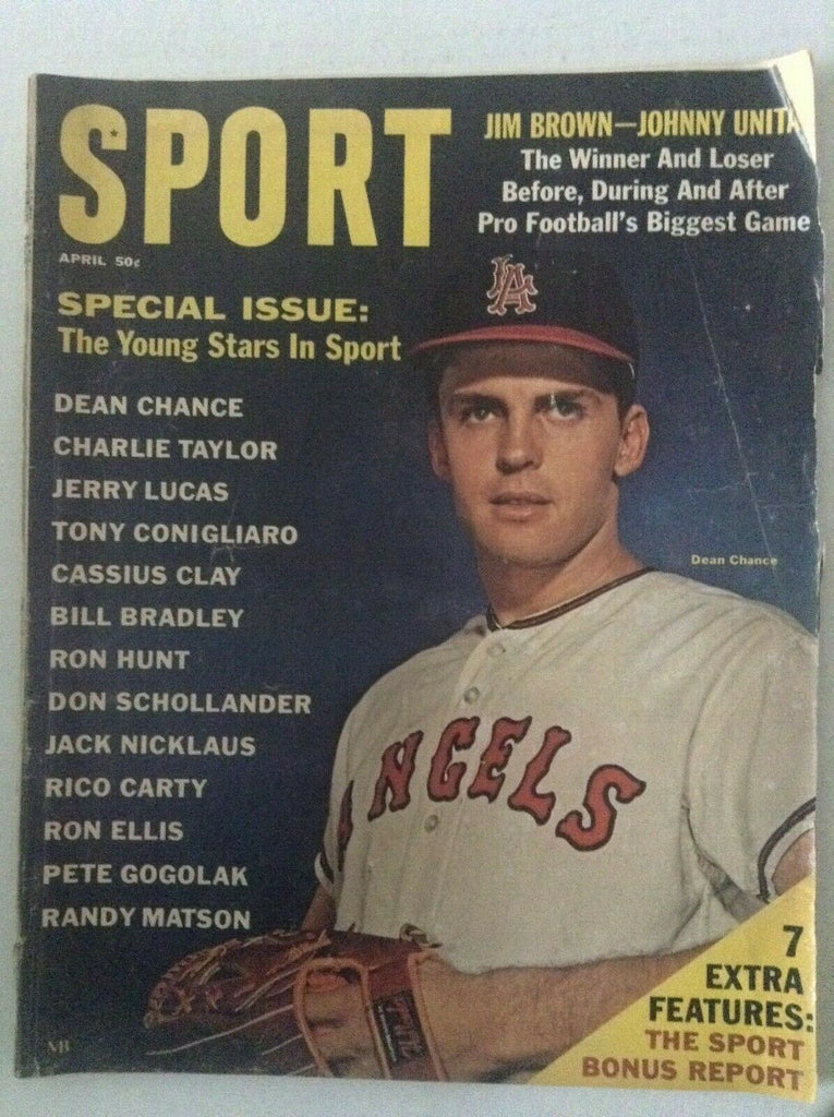 Sport Magazine Dean Chance Charlie Taylor April 1965 NO ML 051019nonrh