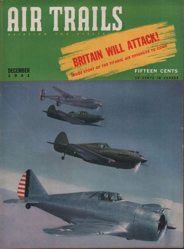 Air Trails December 1941 Standard US fighters Curtiss P-40D 052218DBE