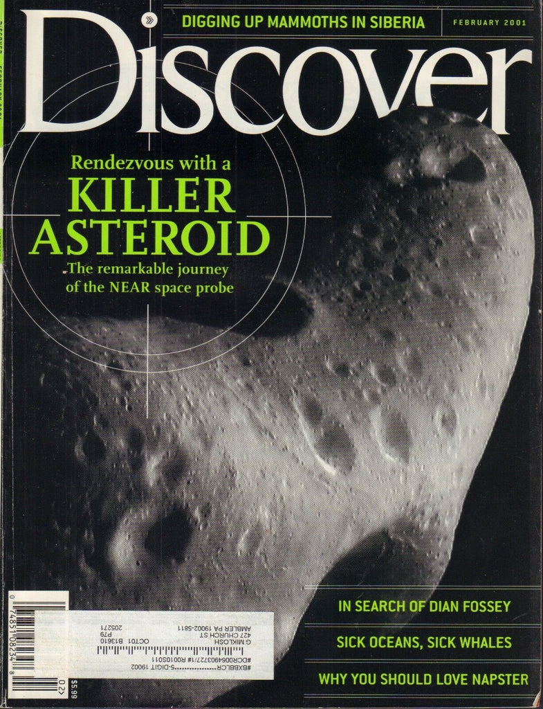 Discover Magazine Killer Asteroid Dian Fossey February 2001 011918nonr