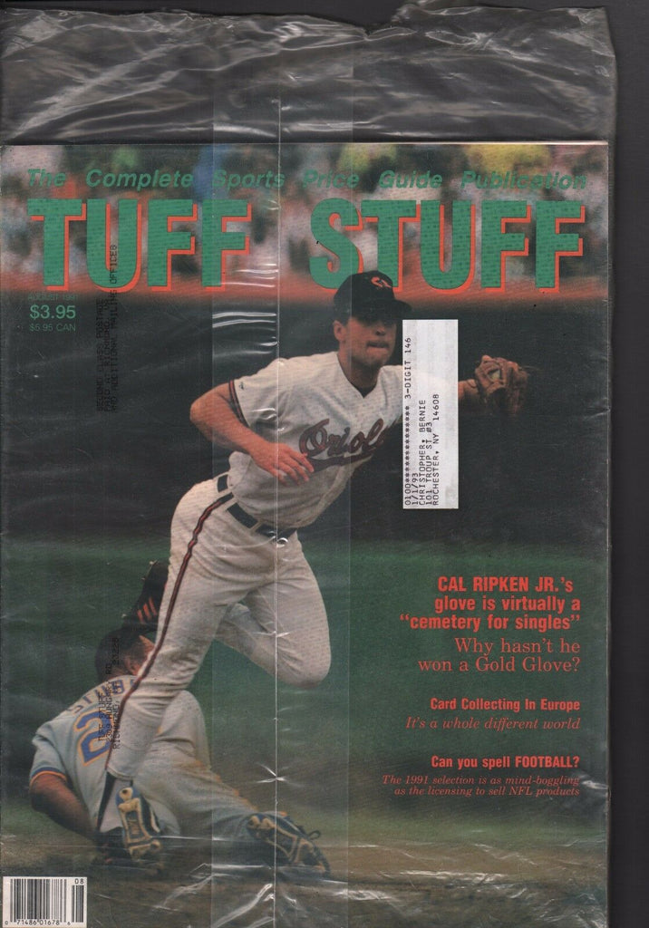 Tuff Stuff Price Guide August 1991 Cal Ripken Jr. 013117DBE3