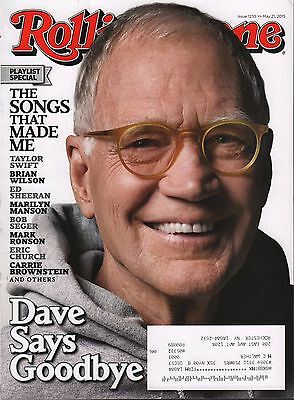 Rollingstone Issue 1235 May 21 2015 David Letterman w/ML EX 112715DBE