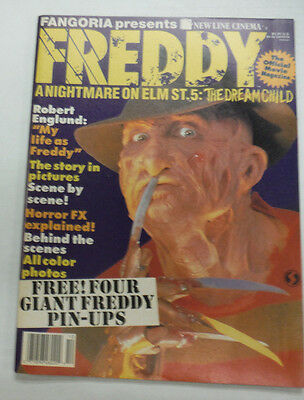 Freddy A Nightmare On Elm St. Magazine 5 The Dream Child 1989 062315R