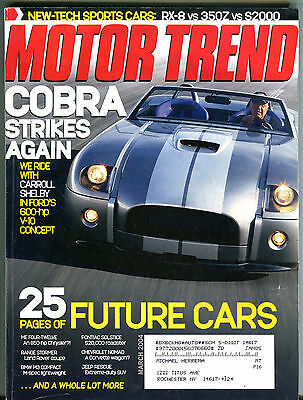 Motor Trend Magazine March 2004 Cobra Strikes Again EX 080916jhe