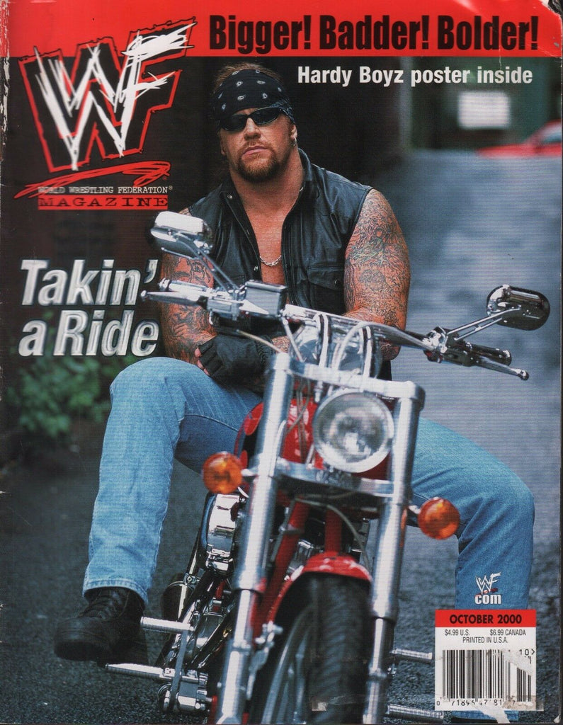 WWF Magazine October 2000 The Undertaker, Hardy Boyz 072517nonDBE