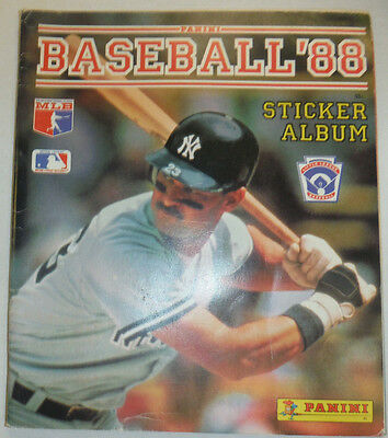 Baseball Magazine Sticker Album Stick Album USED 10% Filled 1988 020915R