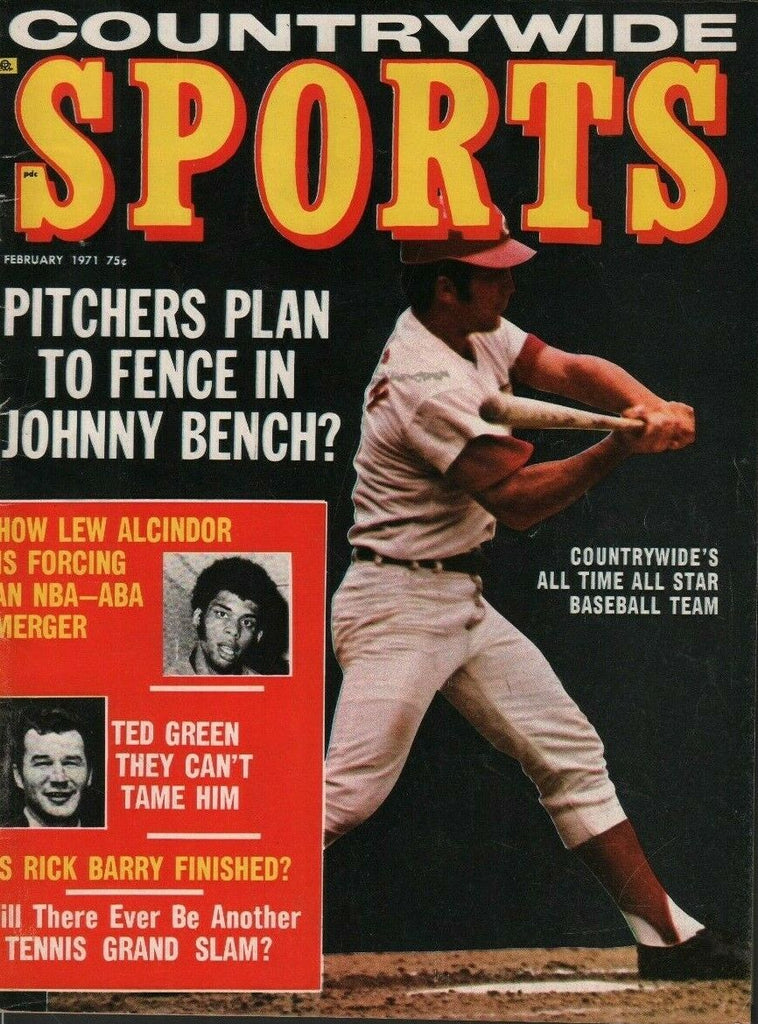 Countrywide Sports February 1971 NBA ABA Ted Green Johnny Bench 050719DBE2