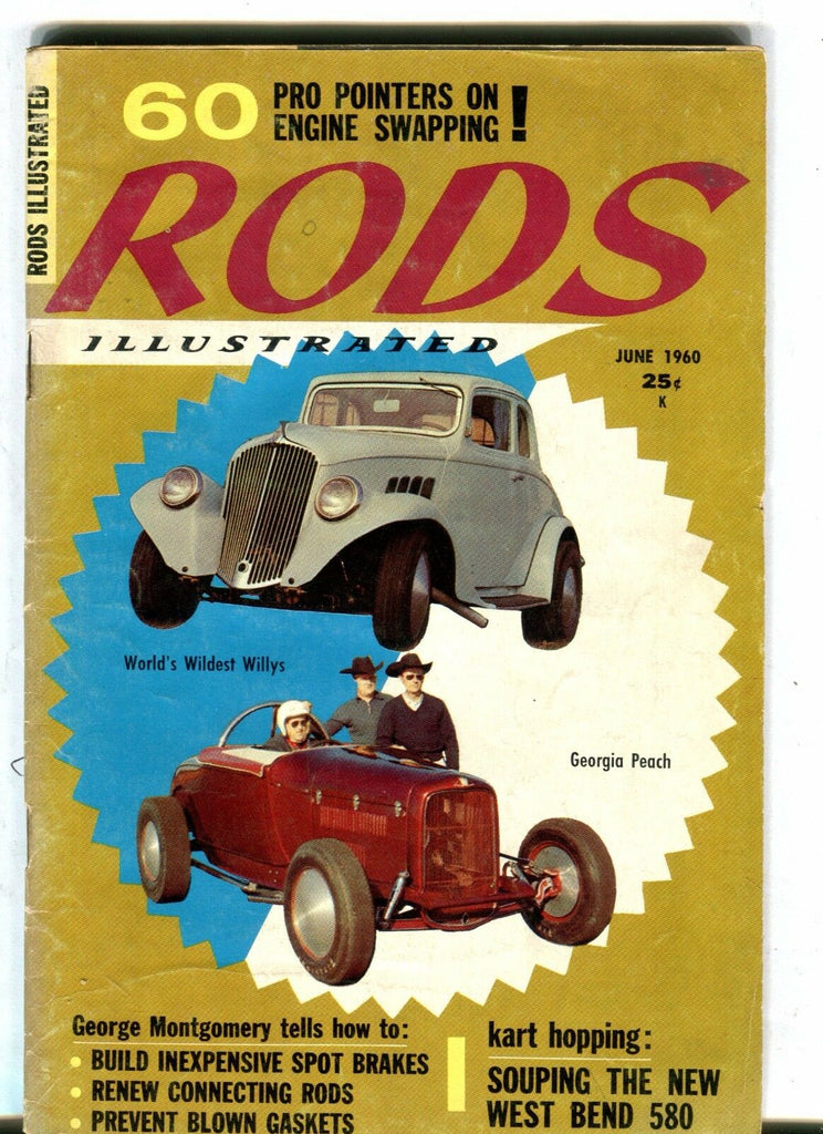 Rods Illustrated Magazine June 1960 George Montgomery GD 040817nonjhe