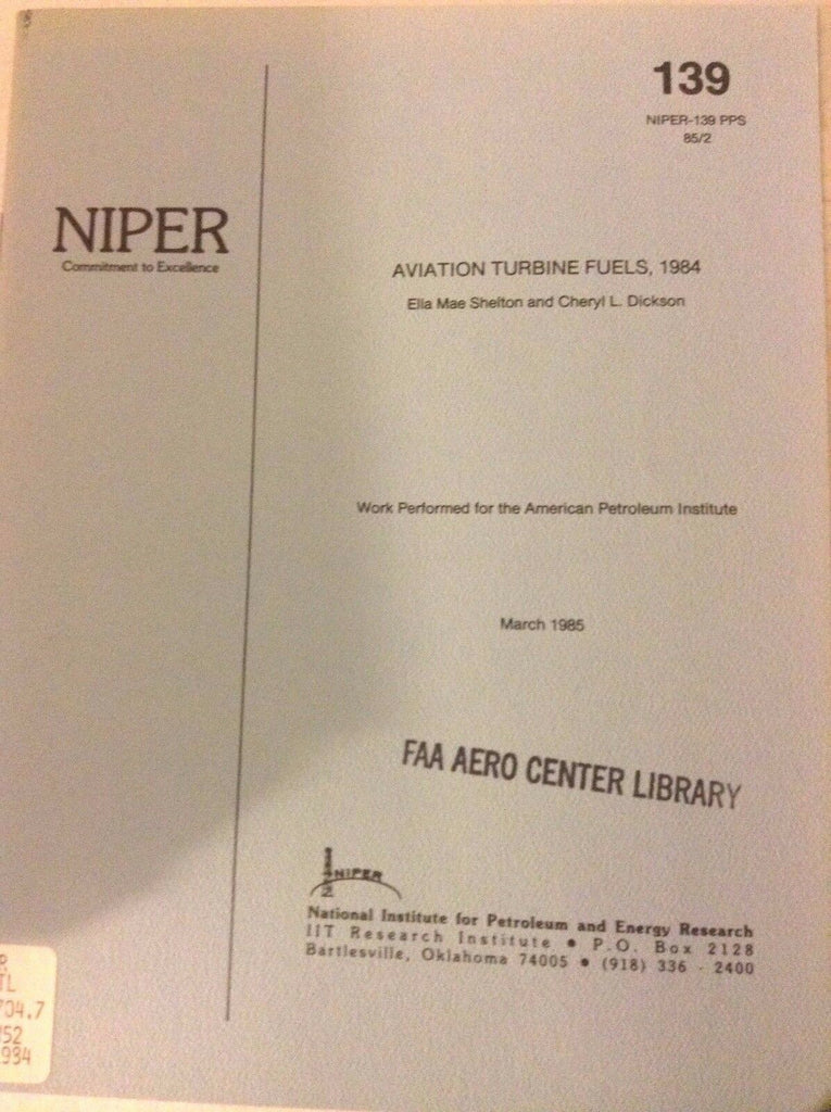 NIPER Magazine Inspection Data March 1985 No.139 081417nonrh2