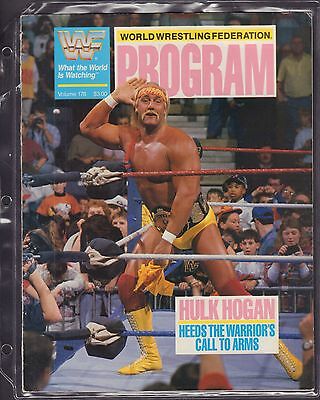 WWF Program Vol.178 Hulk Hogan VG 042516DBE