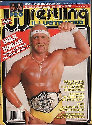 Pro Wrestling Illustrated May 1990 Hulk Hogan, The Great Muta VG 122815DBE
