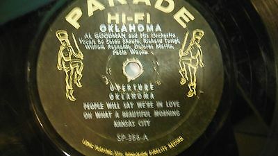33 RPM Vinyl Al Goodmans Oklahoma Parade Parade SP-356-A 110414KME