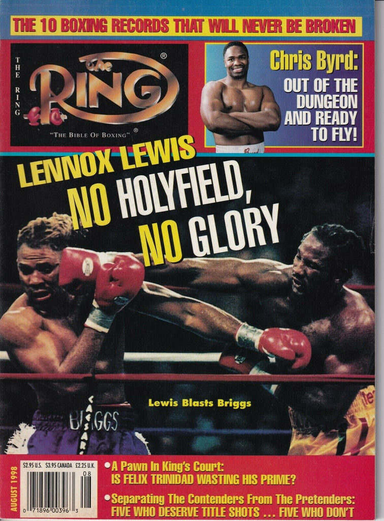 The Ring Magazine Lewis Blasts Briggs Chris Byrd August 1998 032019nonr