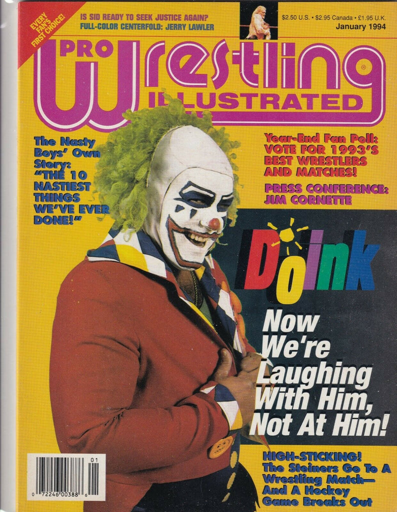 Pro Wrestling Illustrated Doink The Clown Sid Vicious January 1994 061719nonr