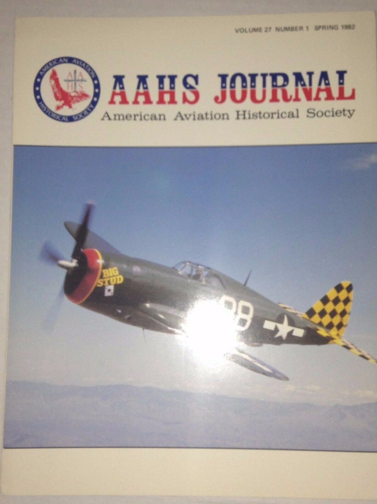 AAHS Journal Airplane Magazine Bell Xp-39E Spring 1982 121316rh2