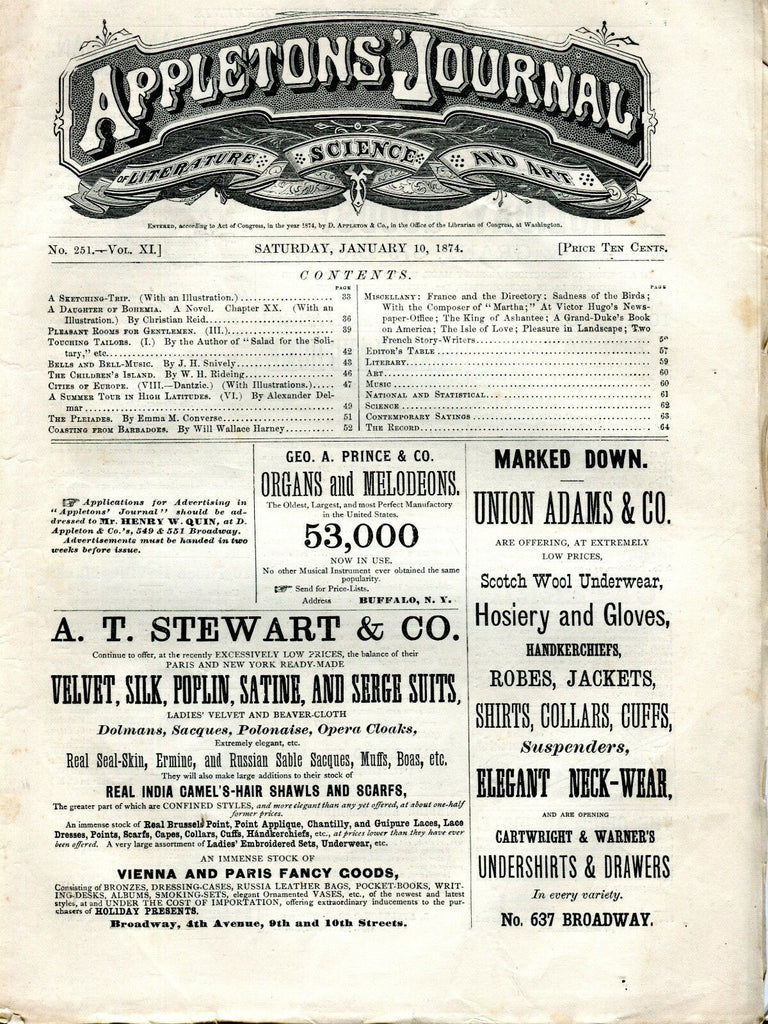 Appletons' Journal January 10 1874 Sketching Trip GD 101916jhe