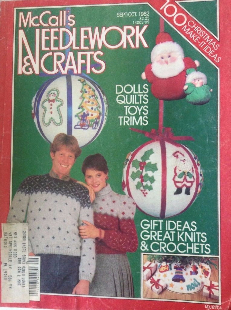McCall's Needlework & Crafts Magazine Dolls Quilts Sept/October 1982 082617nonrh