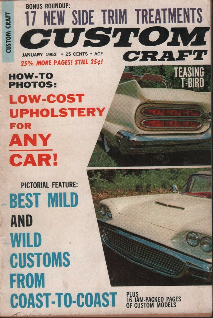 Custom Craft January 1962 Lee Sparacio Walter Holze 082118DBE