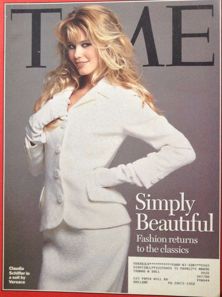 Time Magazine Claudia Schiffer In Versace April 17, 1995 101217nonrh3