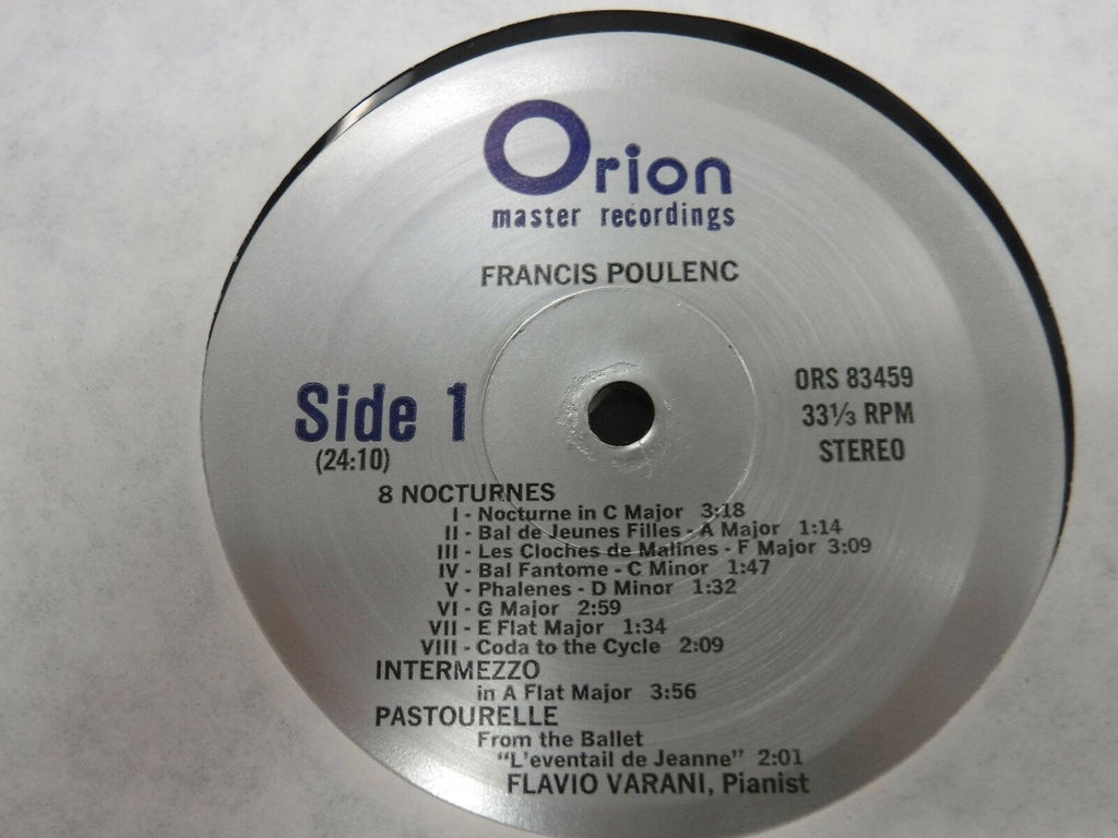 Poulenc Nocturnes Flavio Varani Pianist 33RPM ORS83459 012217LLE