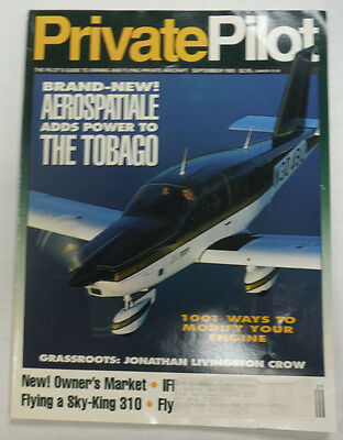 Private Pilot Magazine Aerospatiale & The Tobago September 1993 FAL 060515R2