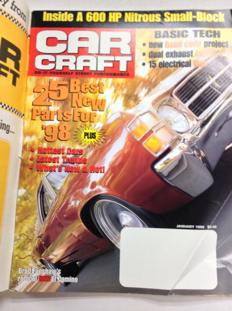 Car Craft Magazine 25 Best New Parts & Hemi Cuda January 1998 050217nonrh