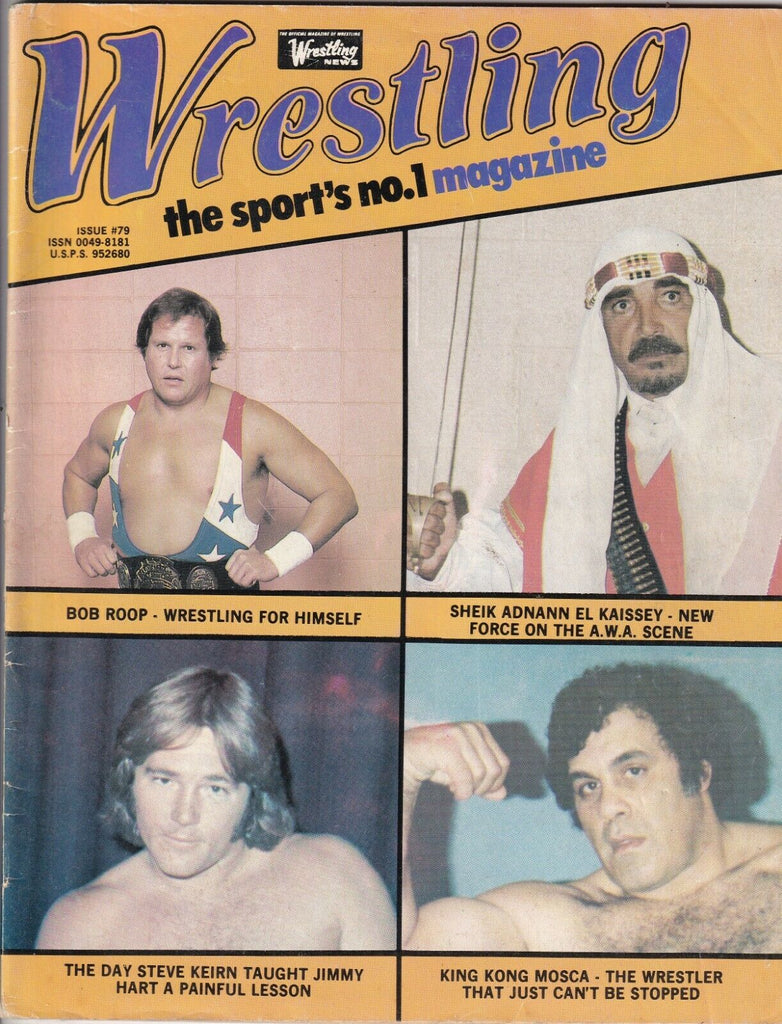 Wrestling News Magazine Bob Roop The Sheik No.79 1981 061419nonr