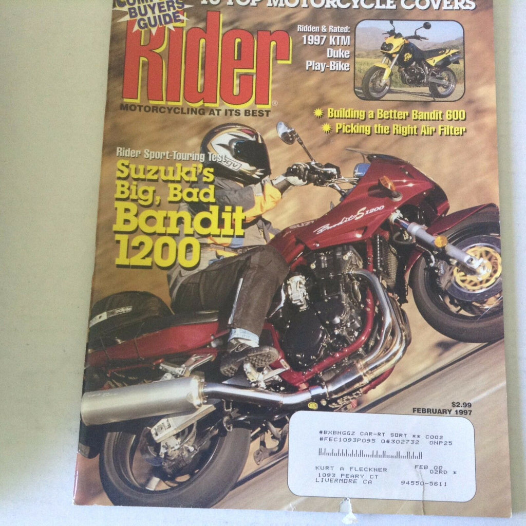 Rider Magazine Suzuki's Bandit 1200 1997 KTM February 1997 060117nonrh3