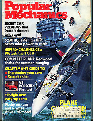 Popular Mechanics Magazine June 1977 Plane Overboard! VGEX 032116jhe