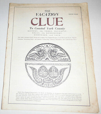 Vacation Clue Magazine To Coastal York County 1968 080914R
