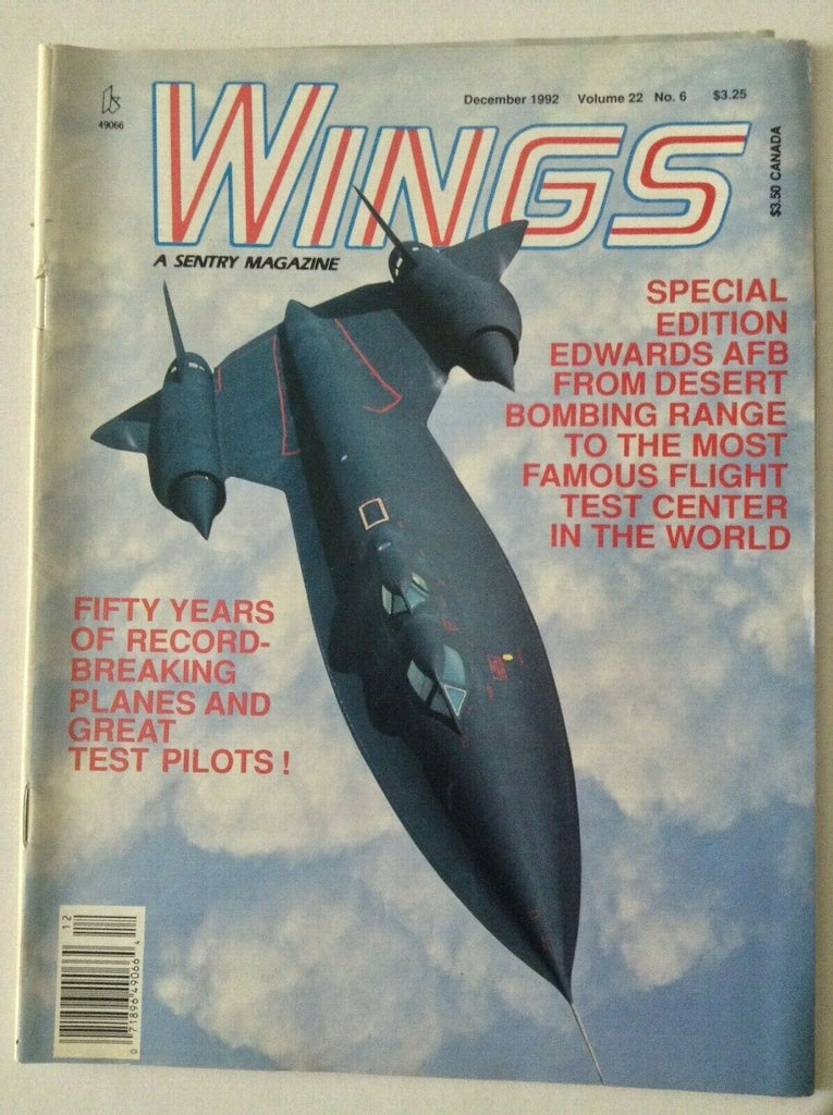 Wings Aviation Magazine Edwards AF8 December 1992 050319nonrh