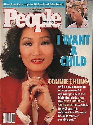 People Weekly August 20 1990 Connie Chung, Julia Roberts VG 012916DBE