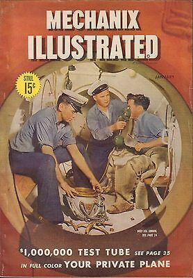 Mechanix Illustrated January 1946 1,000,000 Test Tube VG 062716DBE