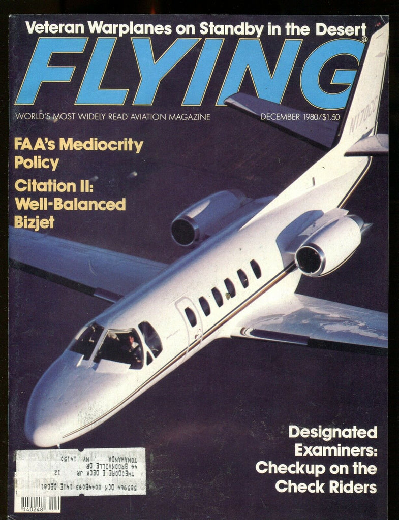 Flying Magazine December 1980 Citation II BizJet EX w/ML 112916jhe