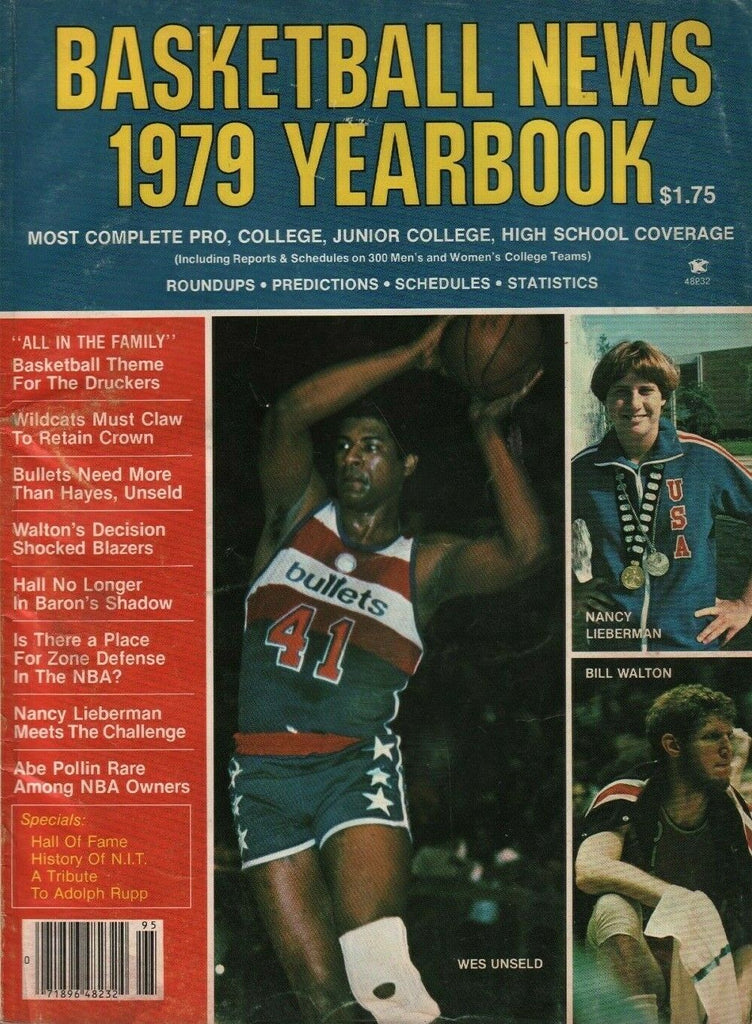 Basketball News 1979 Yearbook Wes Unseld Bill Walton Nancy Lieberman 022620AME2