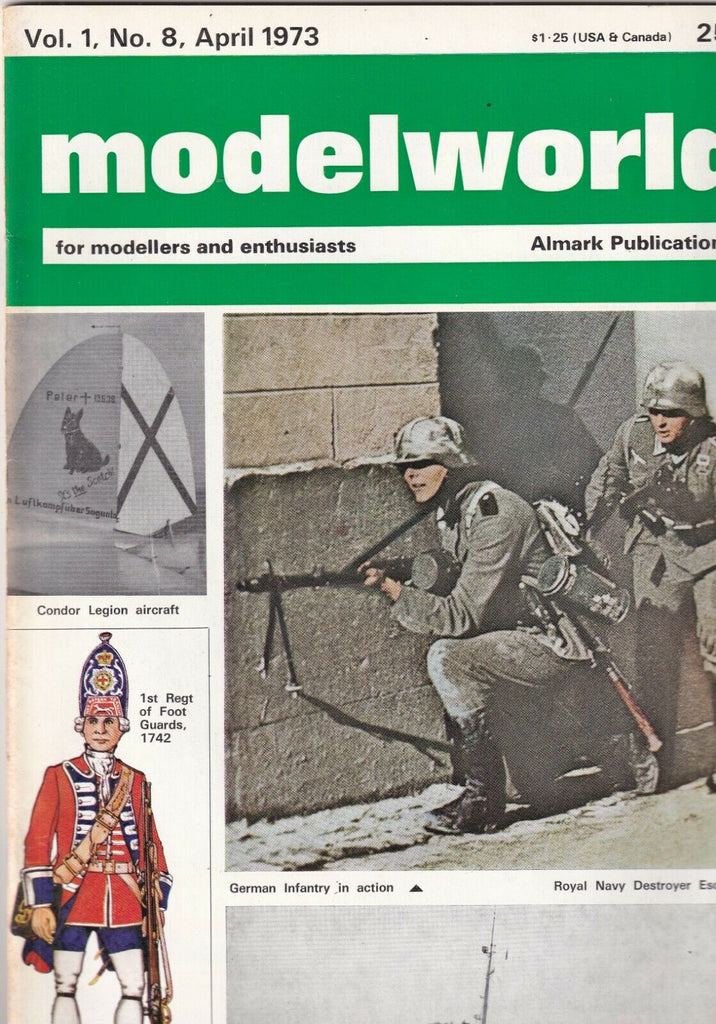 Model World Mag German Infantry Royal Navy Destroyer April 1973 092319nonr