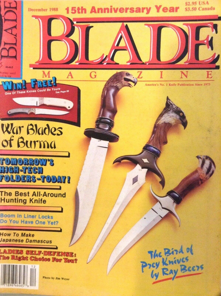 Blade Magazine War Blades Of Burma December 1988 111617nonrh