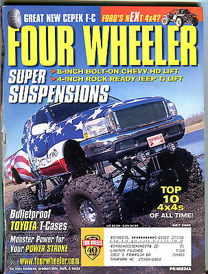 Four Wheeler Magazine July 2002 Super Suspensions VGEX 012916jhe