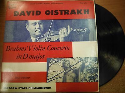 33 RPM Vinyl David Oistrakh Brahms' Violin Concerto D Major Ultraphonic 040715SM