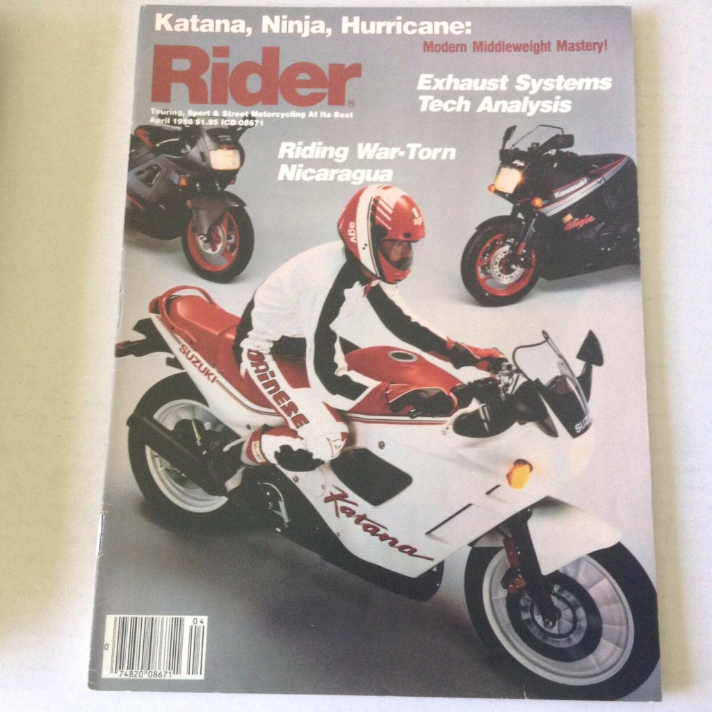 Rider Magazine Riding War-Torn Nicaragua Exhaust Systems April 1988 060117nonrh3