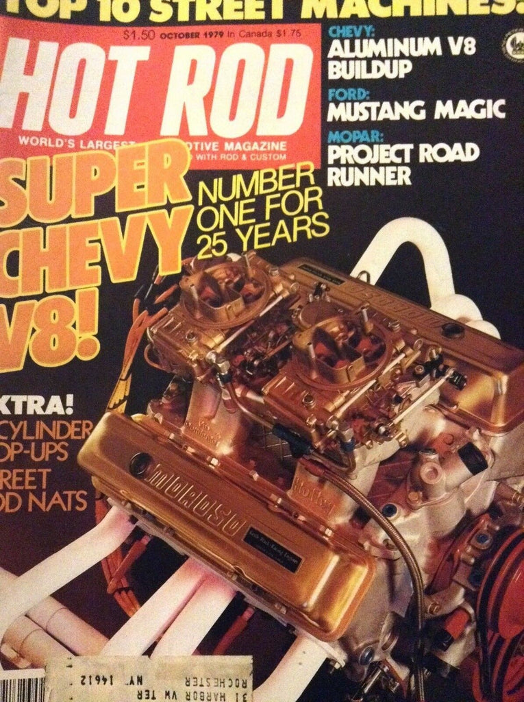 Hot Rod Magazine Super Chevy V8 Buildup Mustangs October 1979 010319nonrh