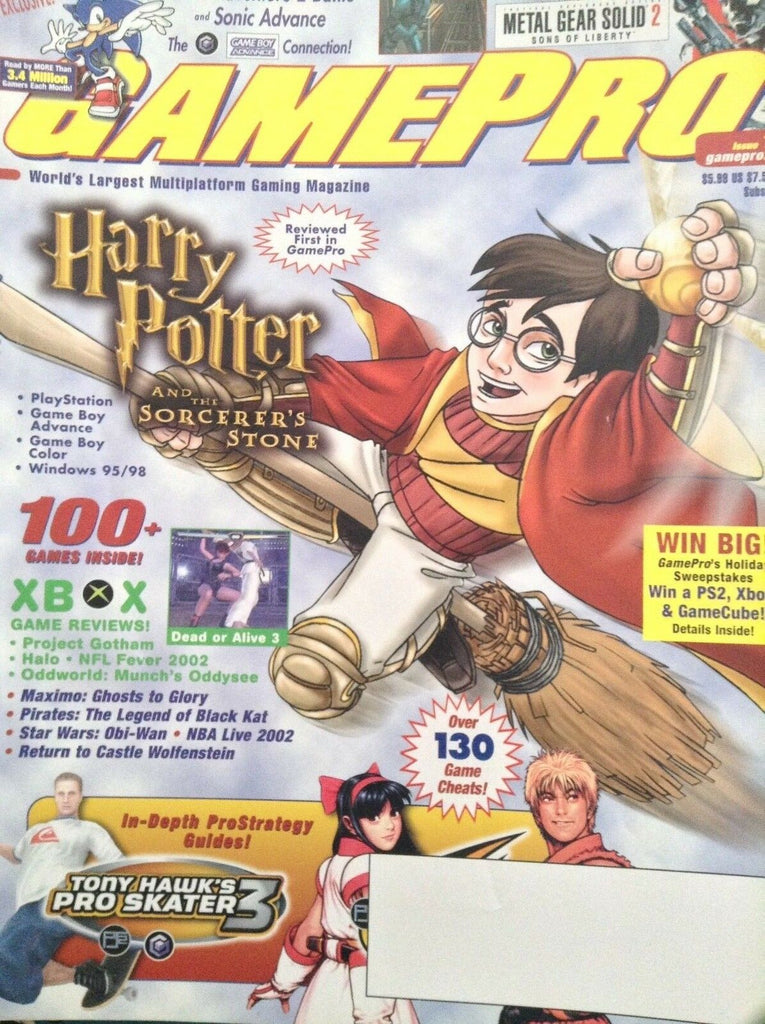 GamePro Magazine Harry Potter And The Sorcerer 2002 122817nonrh