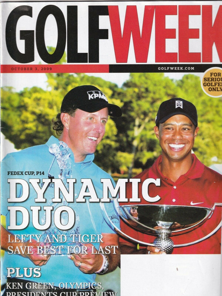 Golf Week Mag Tiger Woods Phil Mickelson October 3, 2009 070219nonr